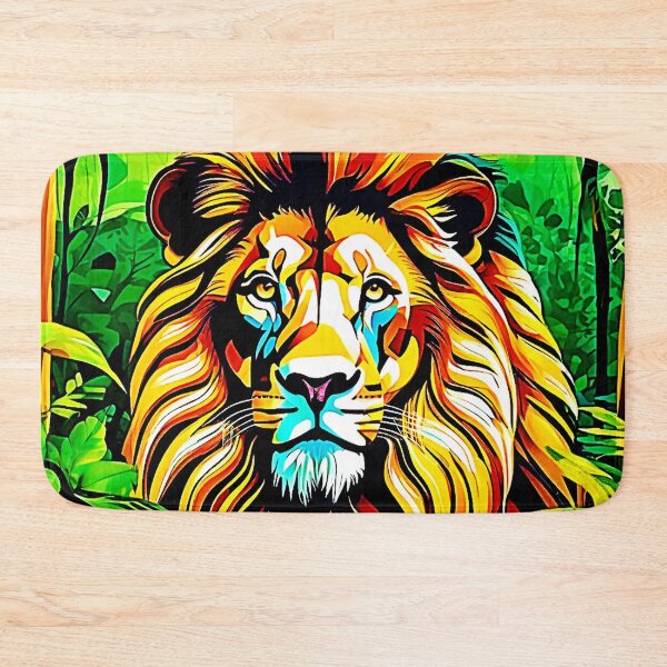 Item preview, Jungle Lion Pop Art Design designed and sold by Health And Fitness Posts e-Store.