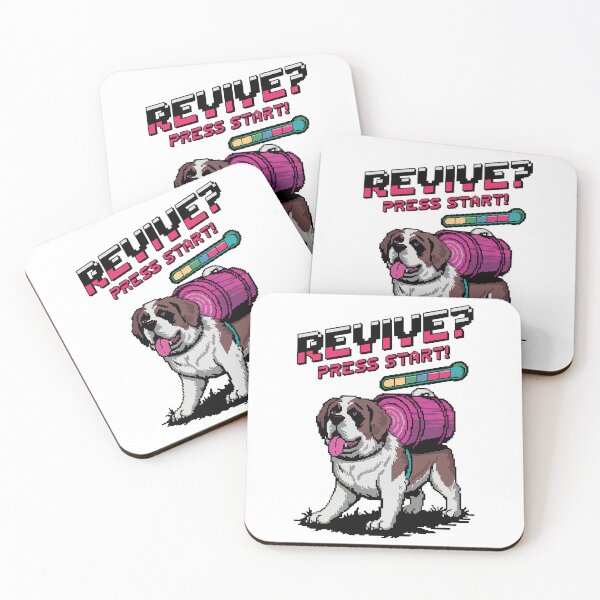 Item preview, Pixel Art St. Bernard – Retro Gaming "Revive? Press Start!" Design designed and sold by NaturePixel.