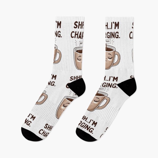 Item preview, Shhh... I’m Charging – Funny Coffee Lover designed and sold by BaisaStudio.