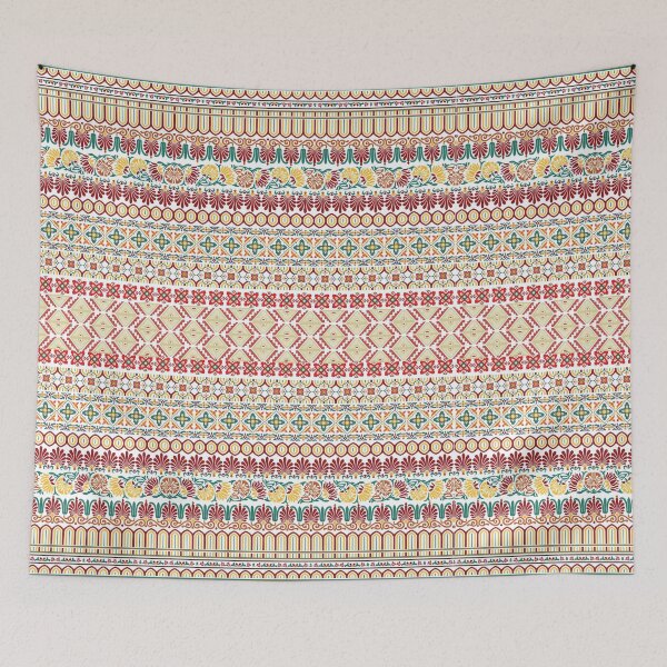 Item preview, vibrant floral and geometric design  designed and sold by adbrotherstudio.