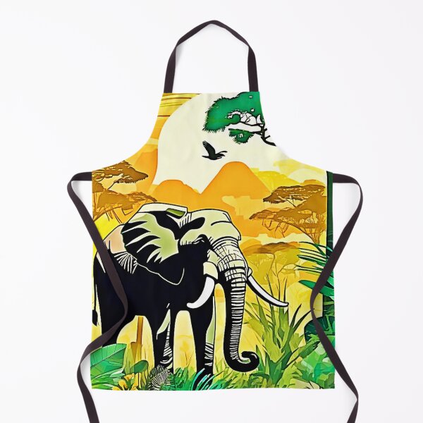 Item preview, African Jungle Elephant Art Design designed and sold by Health And Fitness Posts e-Store.