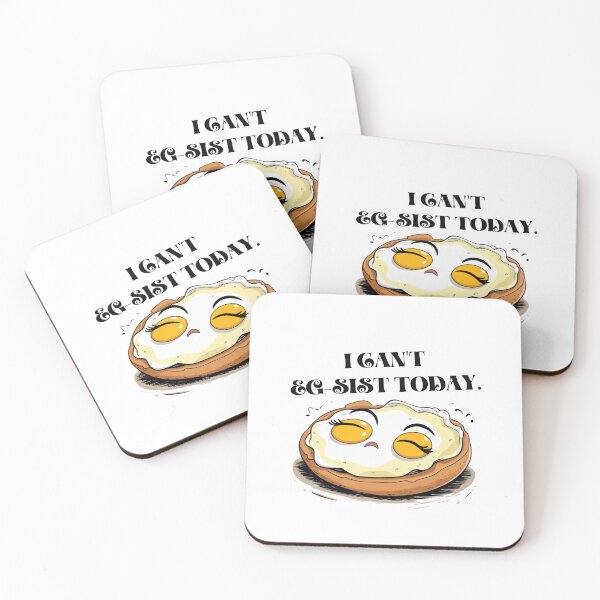 Item preview, I Can’t Egg-sist Today – Funny Lazy Egg designed and sold by BaisaStudio.