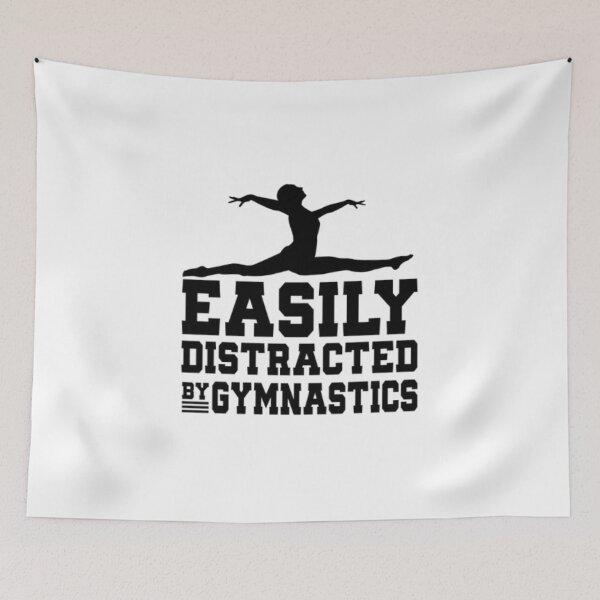 Item preview, "Easily Distracted by Gymnastics" – Fun & Playful Gymnast Lifestyle Design designed and sold by Colorful-Garden.