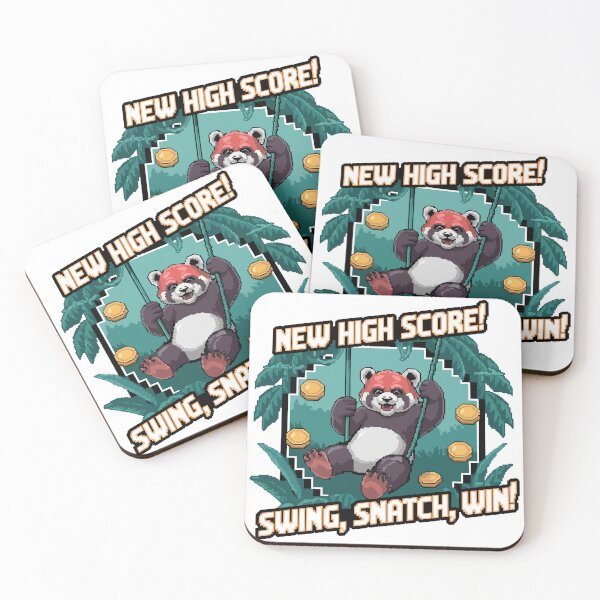 Item preview, Retro Pixel Art Red Panda Gaming Design designed and sold by NaturePixel.