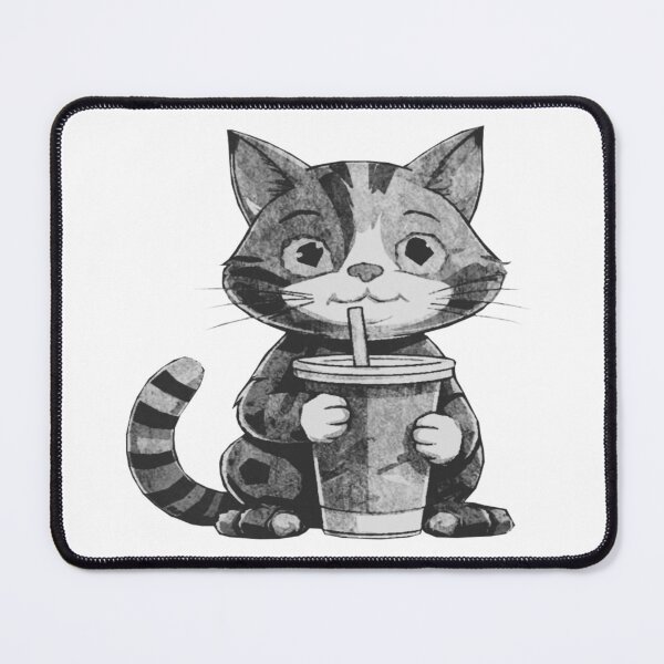 Item preview, Cat drink iced coffee designed and sold by kinpirks.