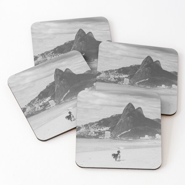 Item preview, Serene Dog Walk by the Sea - Ipanema - Rio de Janeiro designed and sold by anafrancisconi.