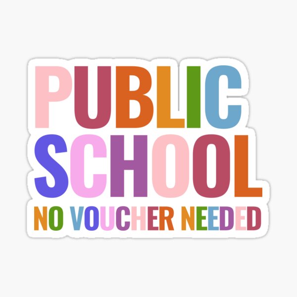 Item preview, Public School, No Voucher Needed designed and sold by HiveandHoundCo.
