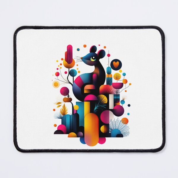 Item preview, Vibrant Geometric Mouse Art – Abstract Nature Aesthetic designed and sold by ForeverPrintsOK.