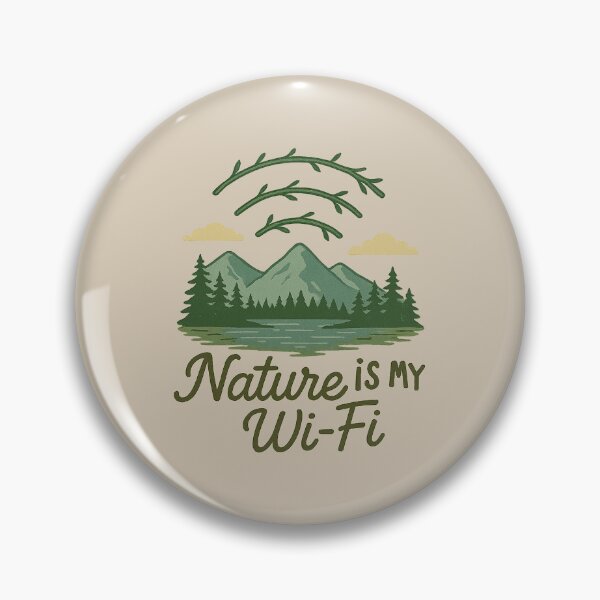 Artikelvorschau, Die Natur ist mein WLAN – Öko-Tech-Handzeichnung entworfen und verkauft von Bratak.