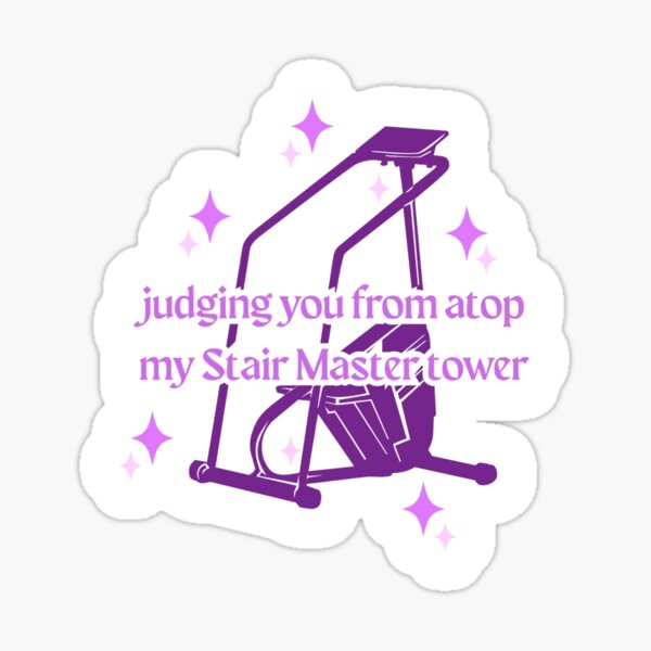 Item preview, Judging you from my StairMaster - purple designed and sold by whiskeredaway.