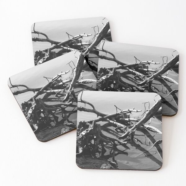 Item preview, Tangled branches in the water in black and white designed and sold by CanadianWild418.