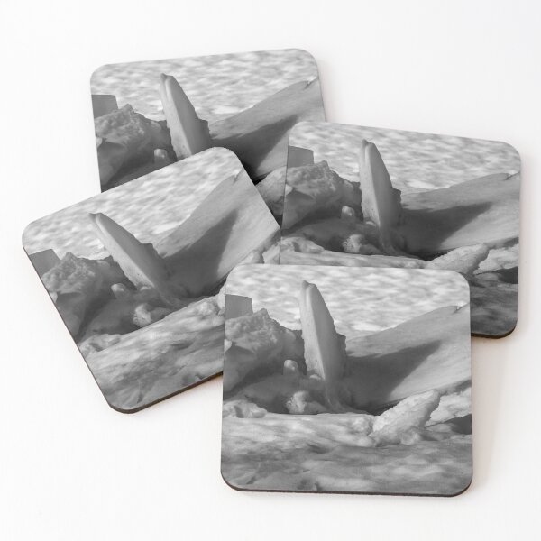 Item preview, Ice flow on the river in black and white designed and sold by CanadianWild418.
