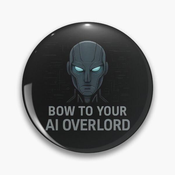 Item preview, Bow to Your AI Overlord – Futuristic Cyberpunk Design designed and sold by Bratak.