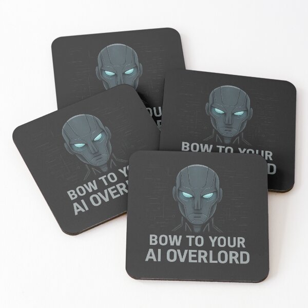 Item preview, Bow to Your AI Overlord – Futuristic Cyberpunk Design designed and sold by Bratak.