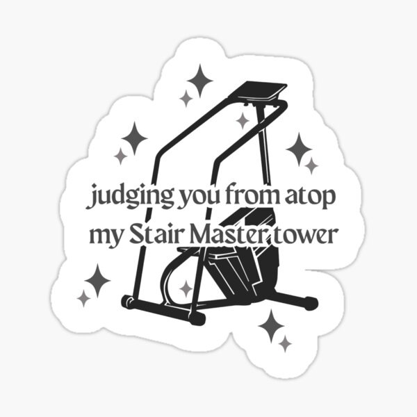 Item preview, Judging you from my StairMaster - Black designed and sold by whiskeredaway.