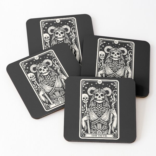 Item preview, The Devil Tarot Skull designed and sold by Eoli Studio.