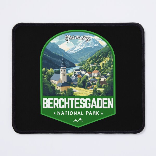 Item preview, Berchtesgaden National Park in Germany Retro Travel Art Emblem designed and sold by MaateoDesign.