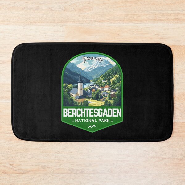 Item preview, Berchtesgaden National Park in Germany Retro Travel Art Emblem designed and sold by MaateoDesign.