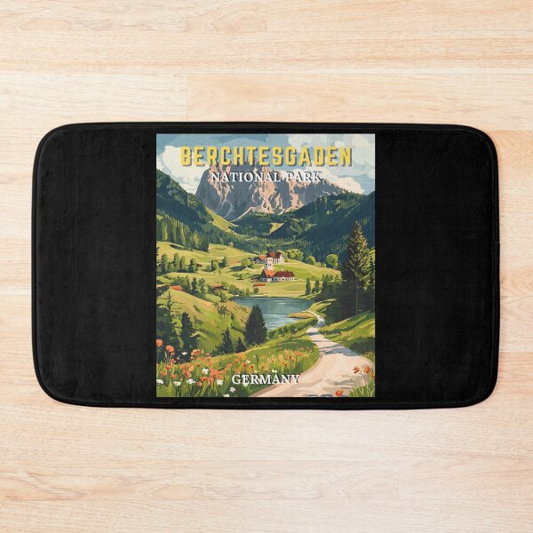 Item preview, Berchtesgaden National Park in Germany Vintage Travel Art Landscape designed and sold by MaateoDesign.