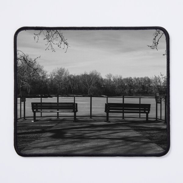Item preview, Park benches on a crisp morning designed and sold by CanadianWild418.