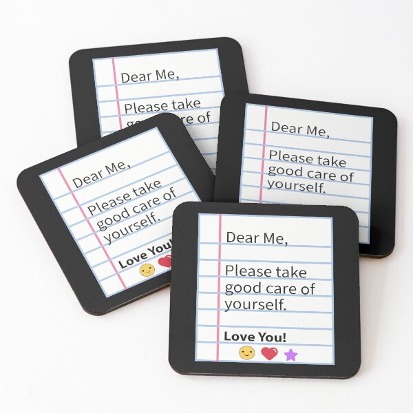 Item preview, Dear Me Self-Care Affirmation – Positive Mental Health Quote designed and sold by Sunserize Designs.
