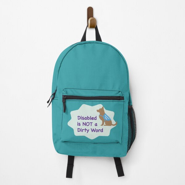 Item preview, Disabled is NOT a Dirty Word (Service Dog, Blue) designed and sold by EvanderASmith.