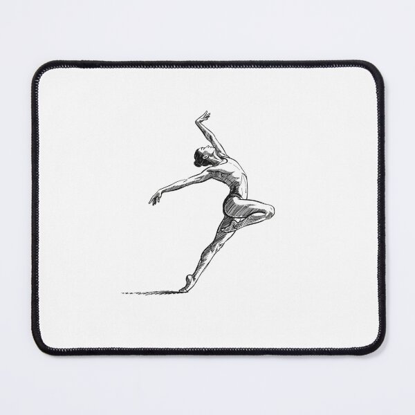 Item preview, Elegant Gymnastics Silhouette – Dynamic and Artistic Athlete Design designed and sold by Colorful-Garden.
