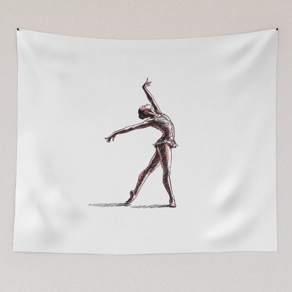 Item preview, Elegant Gymnastics Silhouette – Dynamic and Artistic Athlete Design designed and sold by Colorful-Garden.