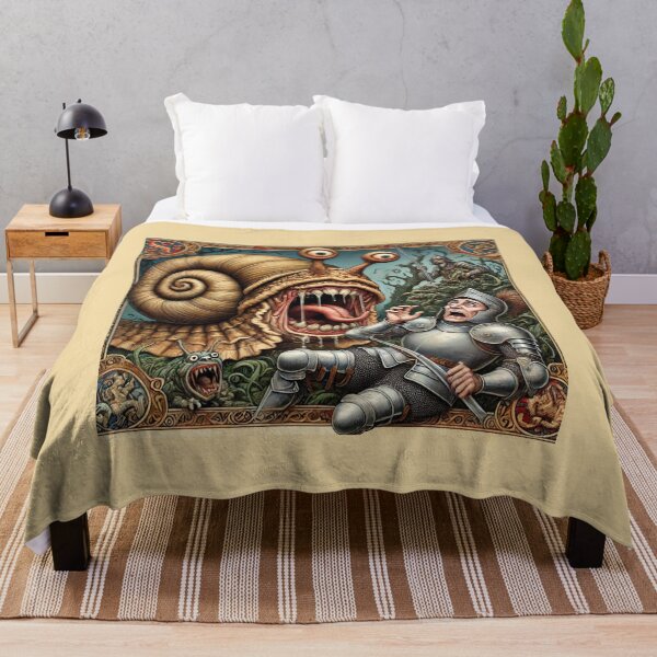 Item preview, Weird Medieval Art: The Knight and the Monstrous Snail designed and sold by Design by Anthony .