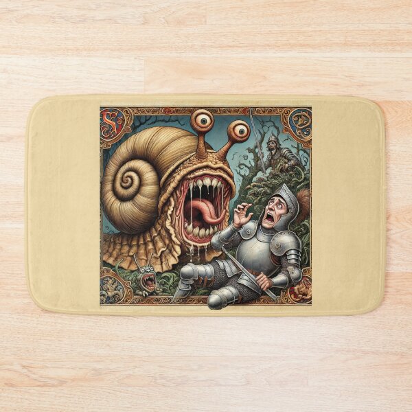 Item preview, Weird Medieval Art: The Knight and the Monstrous Snail designed and sold by Design by Anthony .