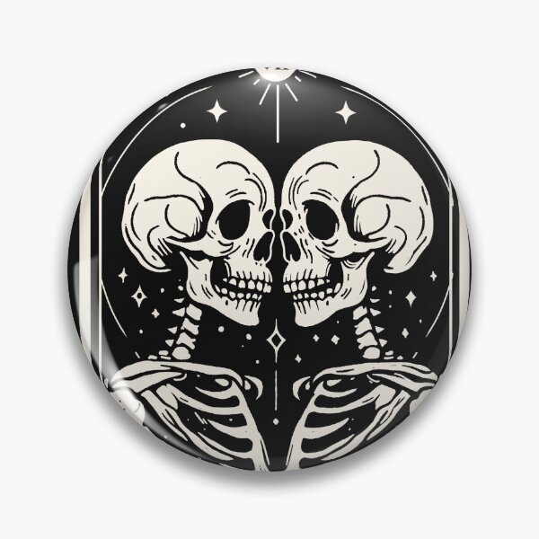 Item preview, The Lovers Tarot Skull designed and sold by Eoli Studio.