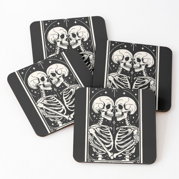 Item preview, The Lovers Tarot Skull designed and sold by Eoli Studio.