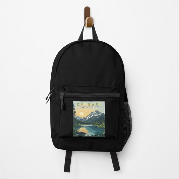 Item preview, Chugach National Forest in Alaska, USA Vintage Travel Art Landscape designed and sold by MaateoDesign.