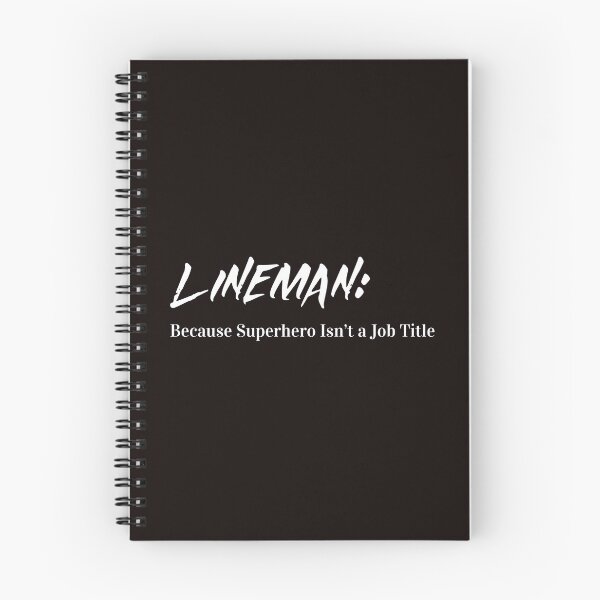 Item preview, LINEMAN: BECAUSE SUPERHERO ISN'T A JOB TITLE designed and sold by DCTEEDESIGNS.