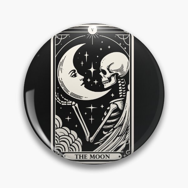 Item preview, The Moon Tarot Skull designed and sold by Eoli Studio.