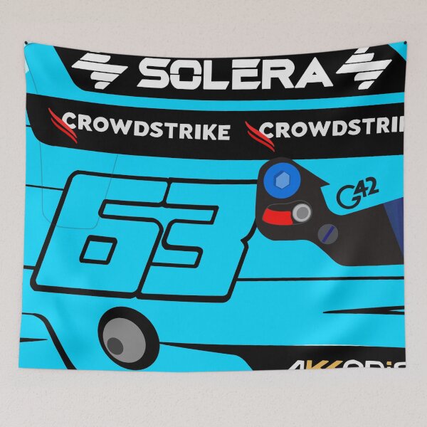 Item preview, George Russell 2025 Helmet sketch designed and sold by Pink Polar F1.
