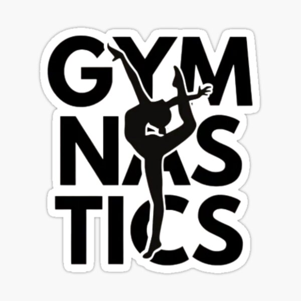 Item preview, Elegant Gymnastics Silhouette – Dynamic and Artistic Athlete Design designed and sold by Colorful-Garden.