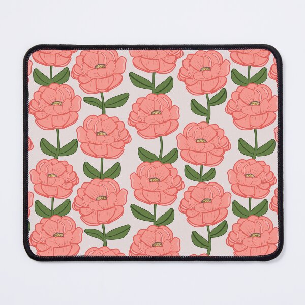 Item preview, Cute Coral Floral Peonies designed and sold by Lindsay Marie Patterns.