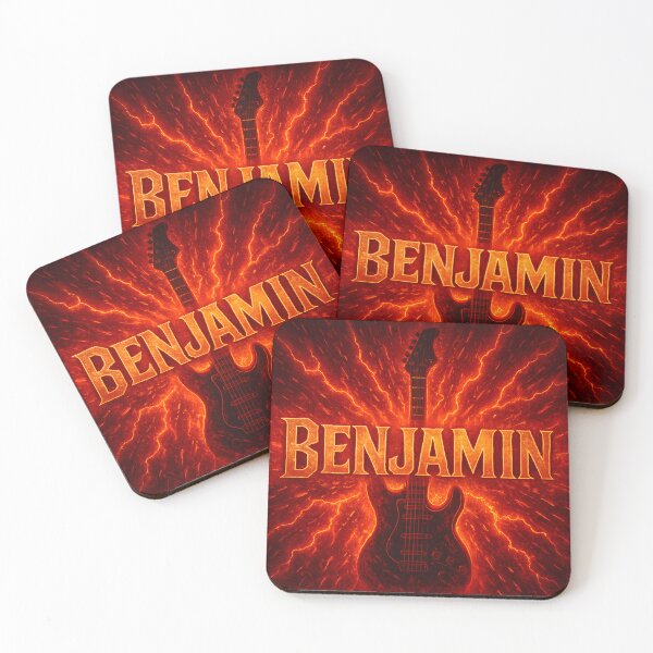 Item preview, Benjamin Rock Name Art – Explosive Lightning designed and sold by VoidBloom Studio.