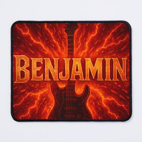Item preview, Benjamin Rock Name Art – Explosive Lightning designed and sold by VoidBloom Studio.