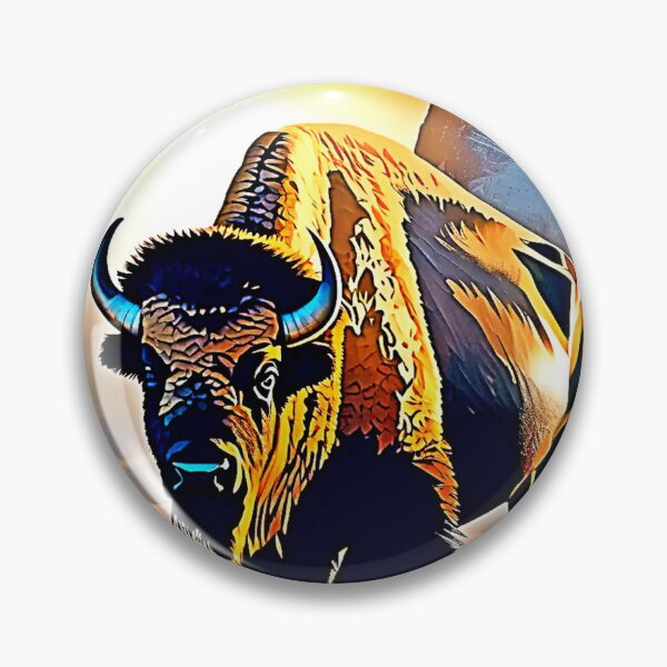 Item preview, Sunset Mountain Bison Art Design designed and sold by Health And Fitness Posts e-Store.