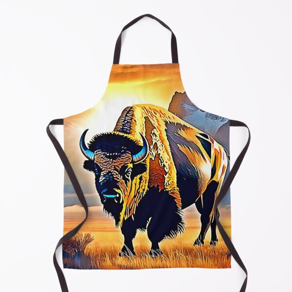 Item preview, Sunset Mountain Bison Art Design designed and sold by Health And Fitness Posts e-Store.