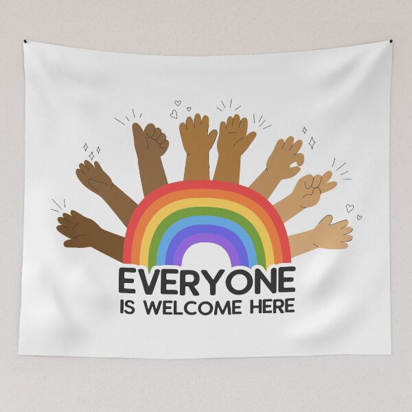 Item preview, Everyone is welcome here designed and sold by CHERRY--SHOP.