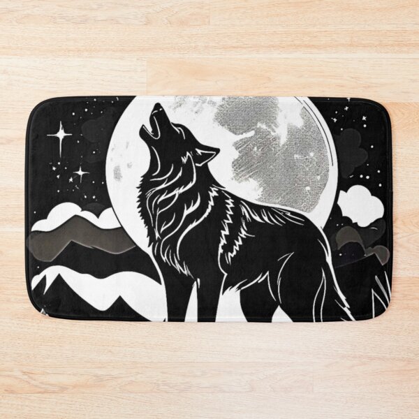 Item preview, Night Wolf Silhouette Design designed and sold by Health And Fitness Posts e-Store.