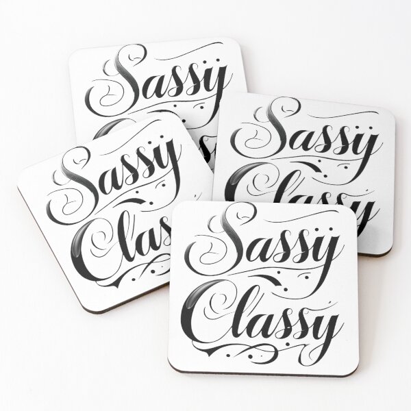 Item preview, Sassy Classy Typography Design – Elegant and Bold Lettering Art designed and sold by IINSPIRA.