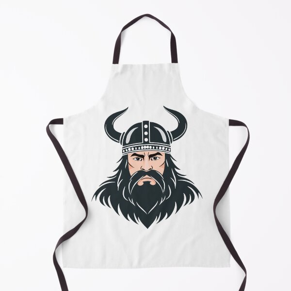 Item preview, Portrait of a frowning angry viking warrior in a horned helmet designed and sold by Danler.