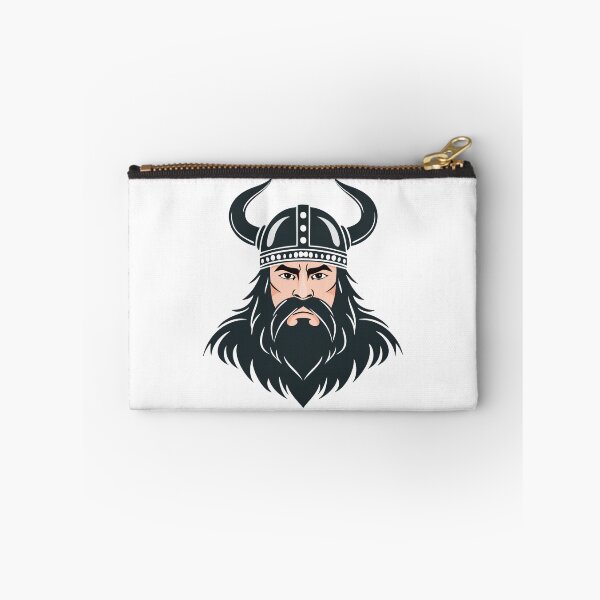 Item preview, Portrait of a frowning angry viking warrior in a horned helmet designed and sold by Danler.