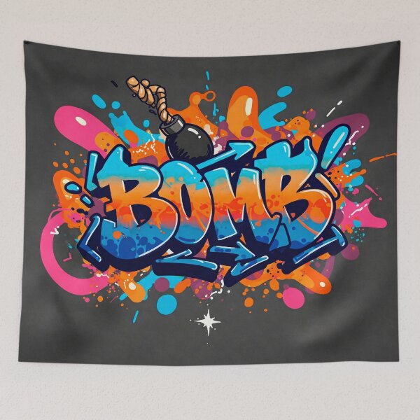 Item preview, Explosive "BOMB" Graffiti designed and sold by Zanattaa.