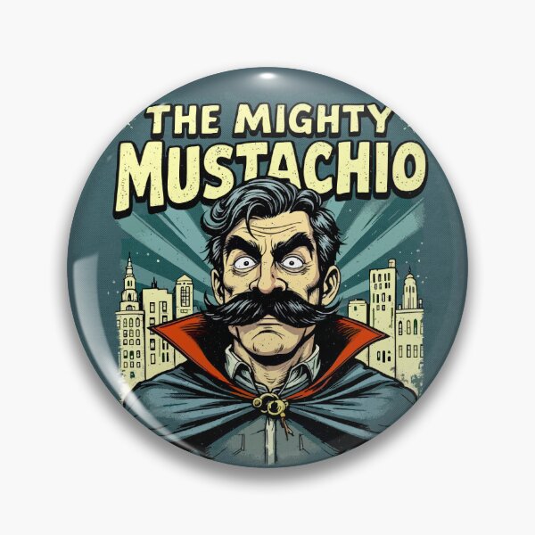 Item preview, The Mighty Mustachio – Midnight Edition designed and sold by SteadyRolling.