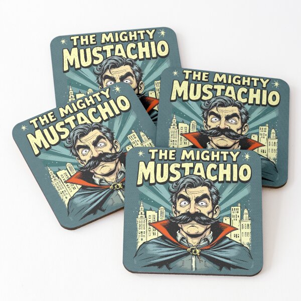 Item preview, The Mighty Mustachio – Midnight Edition designed and sold by SteadyRolling.